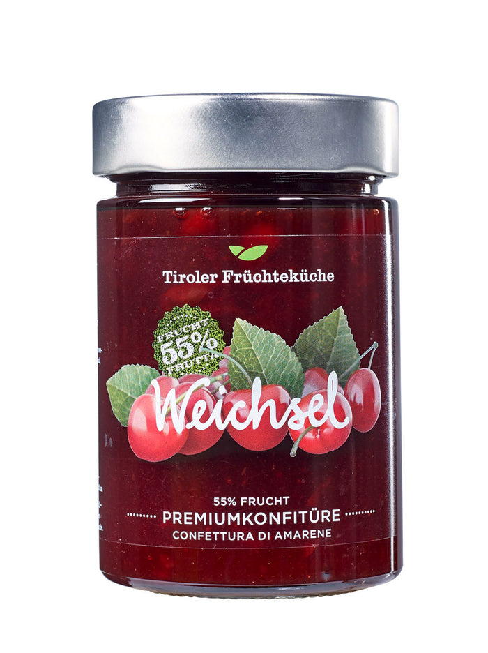 Sauerkirschkonfitüre, Osttiroler Weichselkonfitüre (420g)