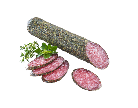 Mufflonsalami, luftgetrocknete Salami mit Mufflon