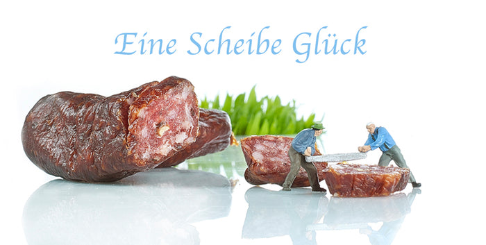 Grußkarte "Eine Scheibe vom Glück"