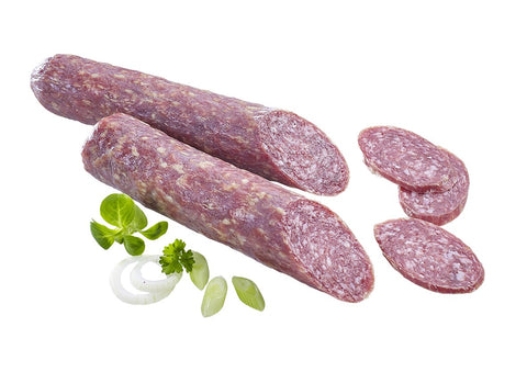Mufflonsalami, luftgetrocknete Salami mit Mufflon