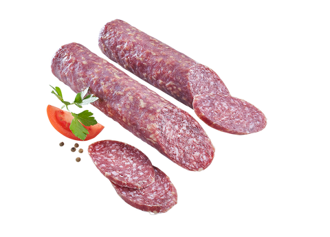 Wildsalami, luftgetrocknete Rehrohsalami