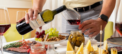 Speck-Käse-Paket, Geschenkset ,,Gourmettraum,, (mit Wein)