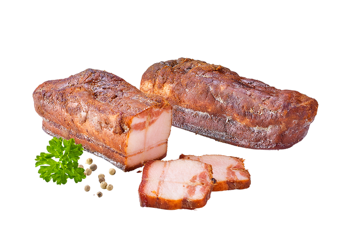 Jausenspeck, Wurzelspeck, Geselchtes